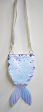 WHITE SEQUIN MERMAID TAIL BAG Sale