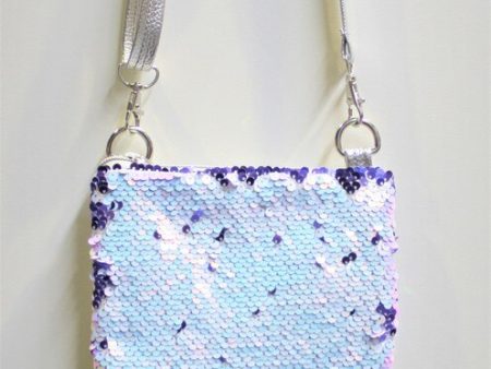 WHITE SEQUIN MERMAID TAIL BAG Sale