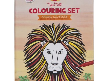 TIGER TRIBE - COLOURING SET ANIMAL ALL STARS For Discount