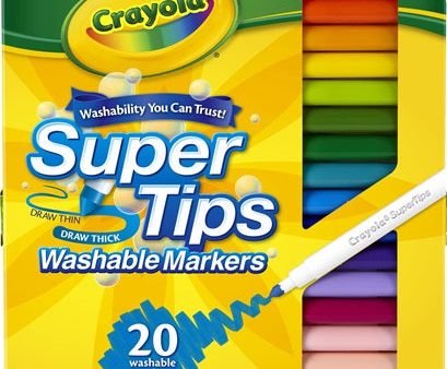 CRAYOLA 20 SUPERTIPS MARKERS MEDIUM TIP Fashion