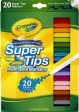 CRAYOLA 20 SUPERTIPS MARKERS MEDIUM TIP Fashion