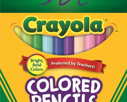 CRAYOLA - 12 HALF SIZE COLOURED PENCILS on Sale