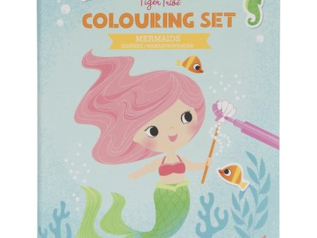 TIGER TRIBE - COLOURING SET MERMAIDS Sale