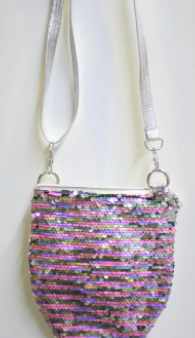 PINK SEQUIN MERMAID TAIL BAG Online now