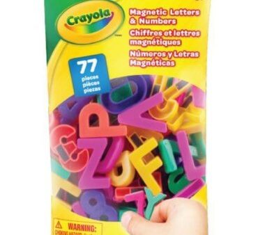 CRAYOLA 77PCS MAGNETIC LETTERS & NUMBERS For Sale