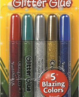 5 WASHABLE GLITTER GLUES Cheap