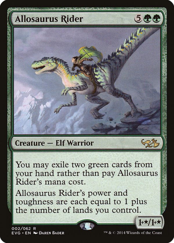 Allosaurus Rider (Elves vs. Goblins) [Duel Decks Anthology] Supply