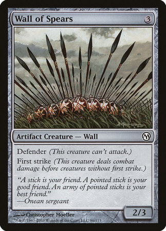 Wall of Spears [Duels of the Planeswalkers] Supply