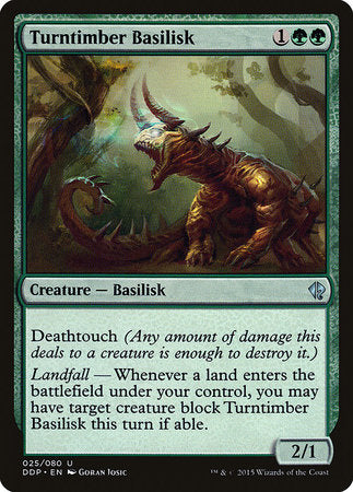 Turntimber Basilisk [Duel Decks: Zendikar vs. Eldrazi] Online now