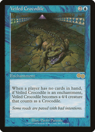 Veiled Crocodile [Urza s Saga] Online Hot Sale