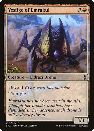 Vestige of Emrakul [Battle for Zendikar] For Discount