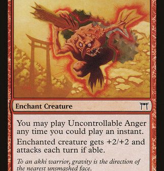 Uncontrollable Anger [Champions of Kamigawa] For Discount