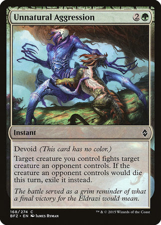 Unnatural Aggression [Battle for Zendikar] Cheap