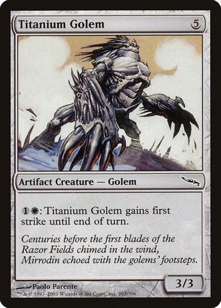 Titanium Golem [Mirrodin] Fashion